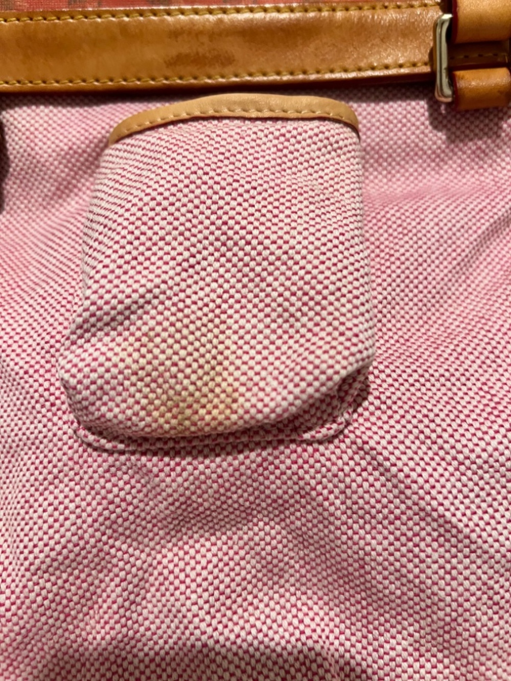 Dooney & Bourke Pink Canvas Heart Logo Tote Bag Leather Trim Anniversary Style - Picture 7 of 16
